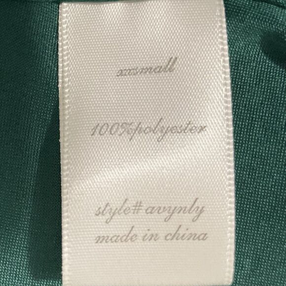 Altar'd State Sz XXS Paityn Strapless Sequin Maxi Dress Satin Halter Top Green - Picture 9 of 11